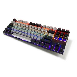 Wholesale key: 87-Key USB Wired Mechanical Multicolor Backlit Gaming Keyboard, 100% Anti-ghosting Key Support