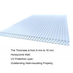 Wholesale polycarbonate hollow sheet: Honeycomb Polycarbonate Sheet