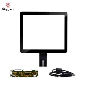 Wholesale window film: 15 Inch Pcap Capacitive Touch Screen Overlay Kit Industrial Transparent ILITEK EETI Chip USB
