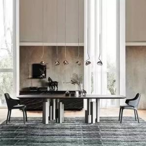 Wholesale marble: Irregular Base Design Modern Ceramic Marble Dining Table