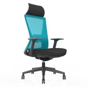 Wholesale adjustable plastic office chair: Mesh Breathable High Back Office Revolving Chairs 2D PU Armpad
