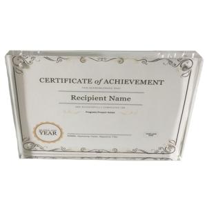Wholesale poster stands: Acrylic Award Frame
