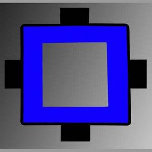 Wholesale blue backlight: Square Shape with Middle Square Hole Blue LED Backlight