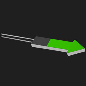 Wholesale 5mm led diode: Direction Arrow Green LED Backlight