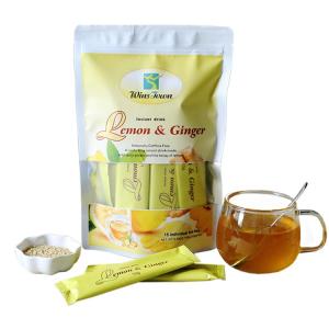 Wholesale vitamin: Lemon Ginger Tea Vitamin C Honey Skin Whitening Detox Instant Dehumidification Freckle Weight Loss S