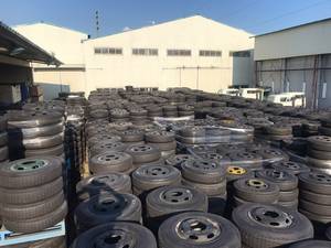 Wholesale cubic: Korean Used Tire for Truck and Bus