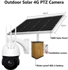 Wholesale ptz dome camera: 1080P 2Mp 360degree Auto-cruise Solar 4G Smart 5xZOOM PTZ SD Audio Wireless IP Speed Dome Camera APP