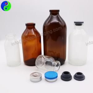Wholesale flip off cap: Infusion Mould Glass Bottles with Rubber Stopper and Caps