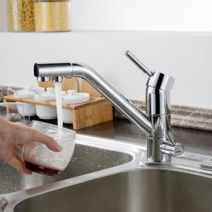 Wholesale bathroom taps: DogoThree Way Basin Faucet Chrome RO System Faucet Taps Bathroom Bath Sink Faucet
