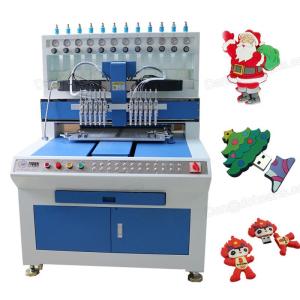 Wholesale key card: 12 Colors Automatic PVC Dispensing Machine for PVC Rubber Products
