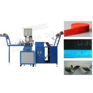 Wholesale leather embossing machine: Woven Tape Logo Embossing Machine for Narrow Fabric