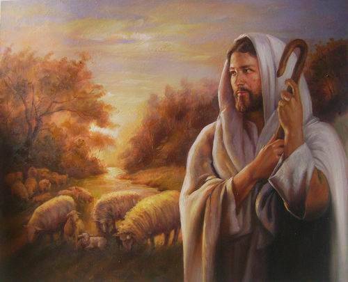 Sell oil painting of Jesus (the Lord is my shepherd)