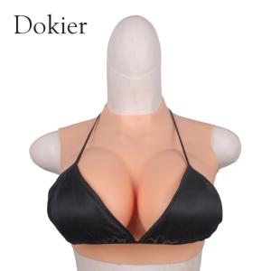 Wholesale f female: F Cup Half Body Round Collar Cotton Breast Silicone Female Bodysuit for Summer