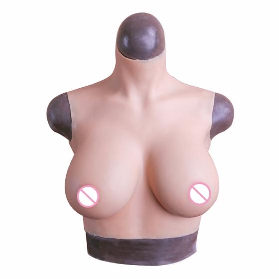 Dokier L Size D Cup Liquid Silicone Breast Forms Breastplate Tits