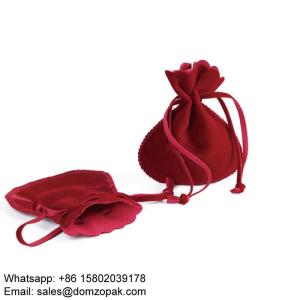 Wholesale velvet jewelry bag: Fashionable Velvet Jewelry Pouches Customized Bag