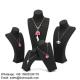 Elegant Black PU Leather Jewelry Display Prop for Necklaces