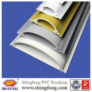 Wholesale pvc covering: Easy Install Underground PVC Arc Floor Wire Cover Cable Trunking 50x15