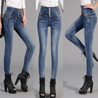 New Fashion Knitted Women Skinny Jeans for Winter