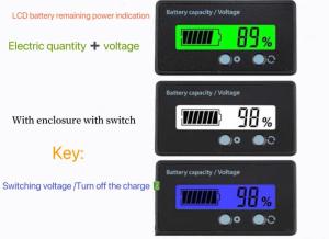 Wholesale battery meter: Lithium Battery Power Display Percentage of Remaining Power of Lead-acid Battery Meter