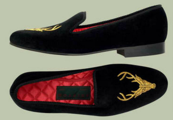 custom velvet loafers