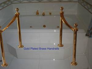 Wholesale titanium: Gold Plated Handrails
