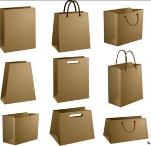 Wholesale laminating machine price: Eco-Friendly Kraft Paper Handbag Clothing Gift Packaging Bag Custom Wholesale