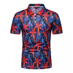 Wholesale formal shirt: Knit Polo with Digital Print