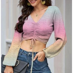 Wholesale long sleeve t shirts: Sexy Long Sleeve Crop T Shirts for Womens