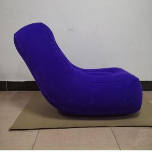 Wholesale sofa: HOT Sale Quality PVC Beile Full Flocking Inflatable Medium Purple Sofa