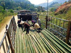 Wholesale construction material: Bamboo Poles for Construction and Home Decor