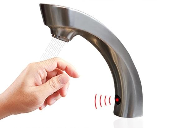 Auto Stop Water Touch Kitchen Adapter Sensor Lavatory Faucet Id