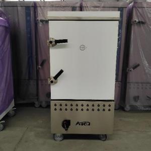 Wholesale steel cabinet: 12Trays High-quality Stainless Steel Gas Rice Steamer Cabinet LNG - Flat Door Design