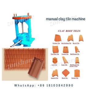 Wholesale Tile Making Machinery: Zonshare Manual Clay Roof Tile Machine
