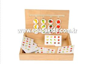 Wholesale Educational Toys: EDUCAKiDS Montessori Wooden Toy Pattern Game Educational Tutorial Game Coding AT61013