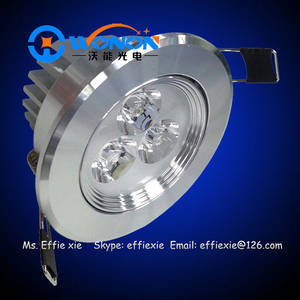 Wholesale led ceiling downlight: 3x1W LED Ceiling Lights with CE Rohs