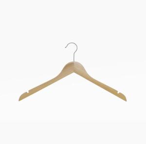 Wholesale crafts: Premium Natural Lotus Wood Slim Clothes Hanger