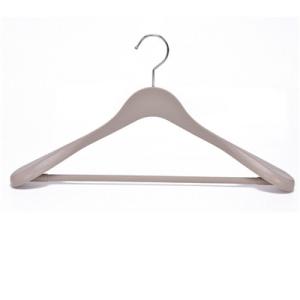 Wholesale pp hanger: Eisho Nature Color Plastic Hanger with Wider Shoulder