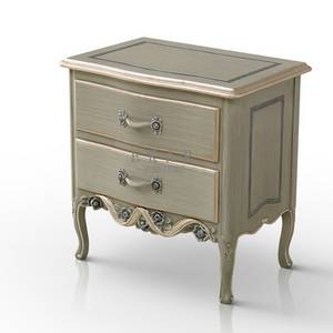 Wholesale italian furniture: Antique italian furniture reproduction grey nightstand / wood nightstand /small nightstand
