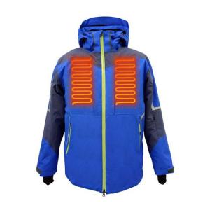 Wholesale used sports apparel: EH-JAC-037 Blue Hart Waterproof Men Heated Jackets