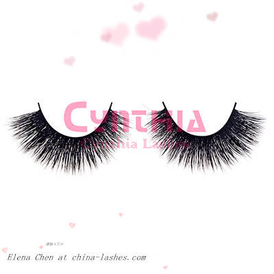 Sell Handcrafted Double-layered Mink Fur Strip Lashes-TMS04