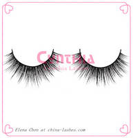 Sell Handcrafted Real Mink Fur Strip Lashes-MSE21