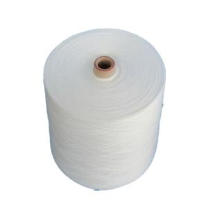 Wholesale spun polyester sewing thread: High Tenacity Raw White 100% Spun Polyester Yarn On Paper Cone with Various Counts
