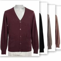 Wholesale v neck cashmere sweater: Men's Cardigan Sweater Button Closure