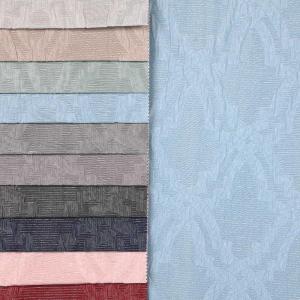Wholesale jacquard curtain: Shiny Silk Crinkle Polyester Jacquard