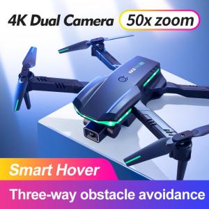 Wholesale R/C Toys: KK3 Pro 4K Dual Drone with LED Smart Hover Three-way Obstacle Avodance R/C Drone Toys