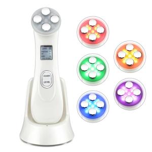 Wholesale rf beauty machine: USB Rechargeable EMS RF Face Care Beauty Device Electroporation LED Skin Care Beauty Machine