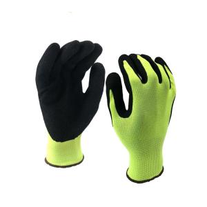 Wholesale anti-slip dot coating machine: High Abrasion Resistance Nitrile NBR Sandy Caoted Gloves-Shandong Deely Gloves Co., Ltd
