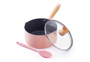 Wholesale electric induction cooker: Pink Saucepan with Pour Spout