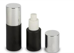 Wholesale airless pump bottle: Light Proof Glass Skincare Lotion Bottle 30ml Serum Pump Bottles