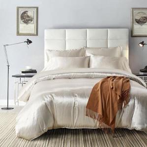 Wholesale queen bed: Satin Silk Bedding Set,Home Textile Bed Set,Bedclothes,Duvet Cover Flat Sheet Pillowcases Wholesale